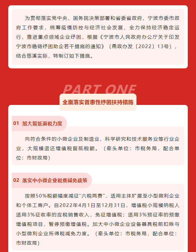 稳链纾困！慈溪出台35条措施，助力企业渡过难关(图1)